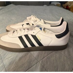 Adidas Samba White and Black Sneakers